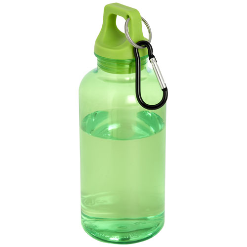 Bouteille mousqueton rPET personnalisée 400ml Oregon Vert 
